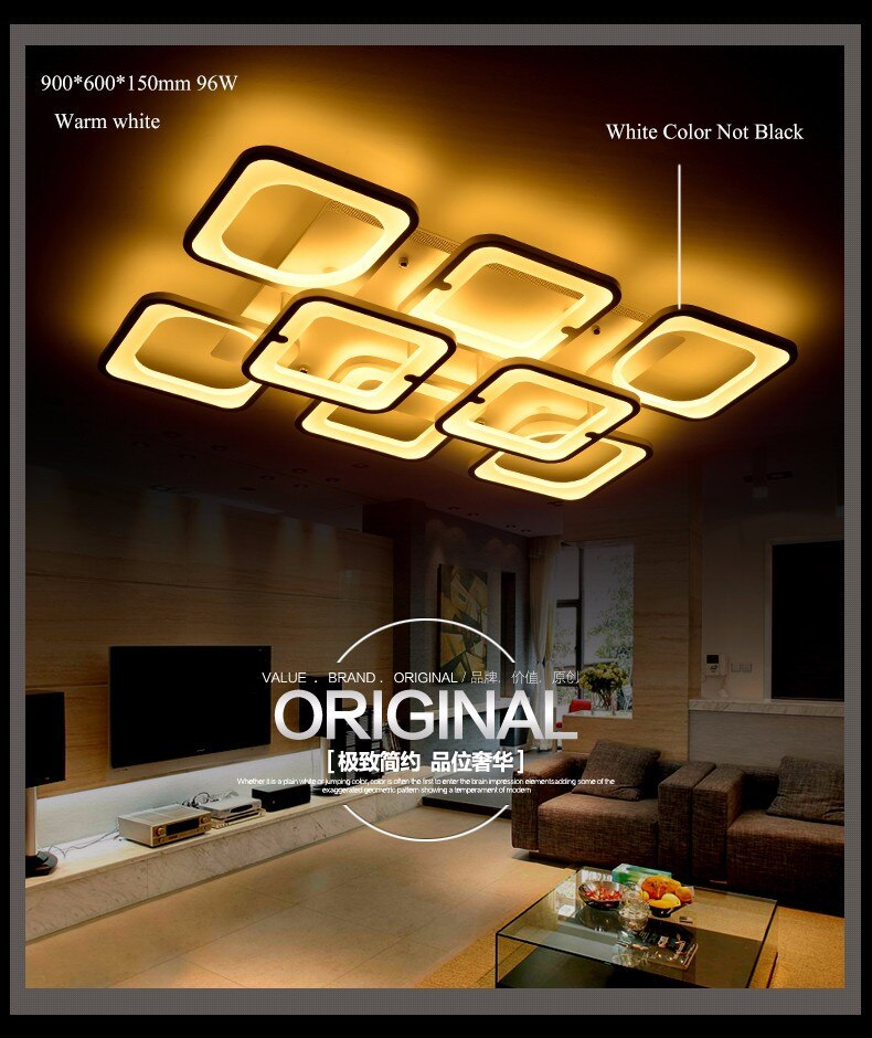 ไฟเพดาน ไฟแขวน square Chandelier LED (สีขาว) โคมแขวน โคมเพดาน โคมไฟแขวน ไฟระย้า ไฟช่อ ไฟกิ่ง ไฟห้อย สวยทันสมัย ไฟตกแต่ง หรูหรา ทนทาน ประหยัดไฟ