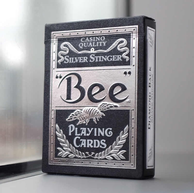 Bee Silver Stinger Playing Cards