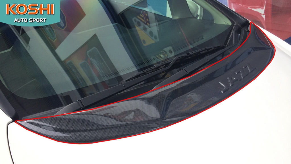 ครอบใบปัดน้ำฝนคาร์บอน Honda Jazz 2014 AOS