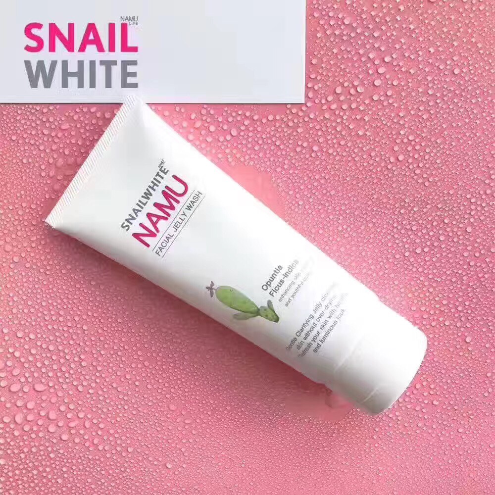 NAMU LIFE SNAILWHITE NAMU FACIAL JELLY WASH 100 มล. นามุ ไลฟ์ สเนลไวท์ นามุ เฟเชี่ยล เจลลี่ วอช