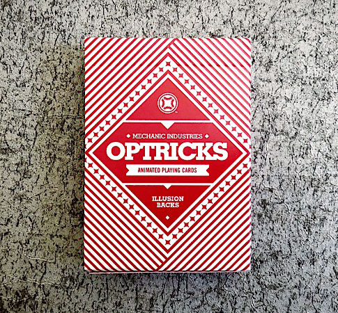Red Mechanic Optricks Playing Cards