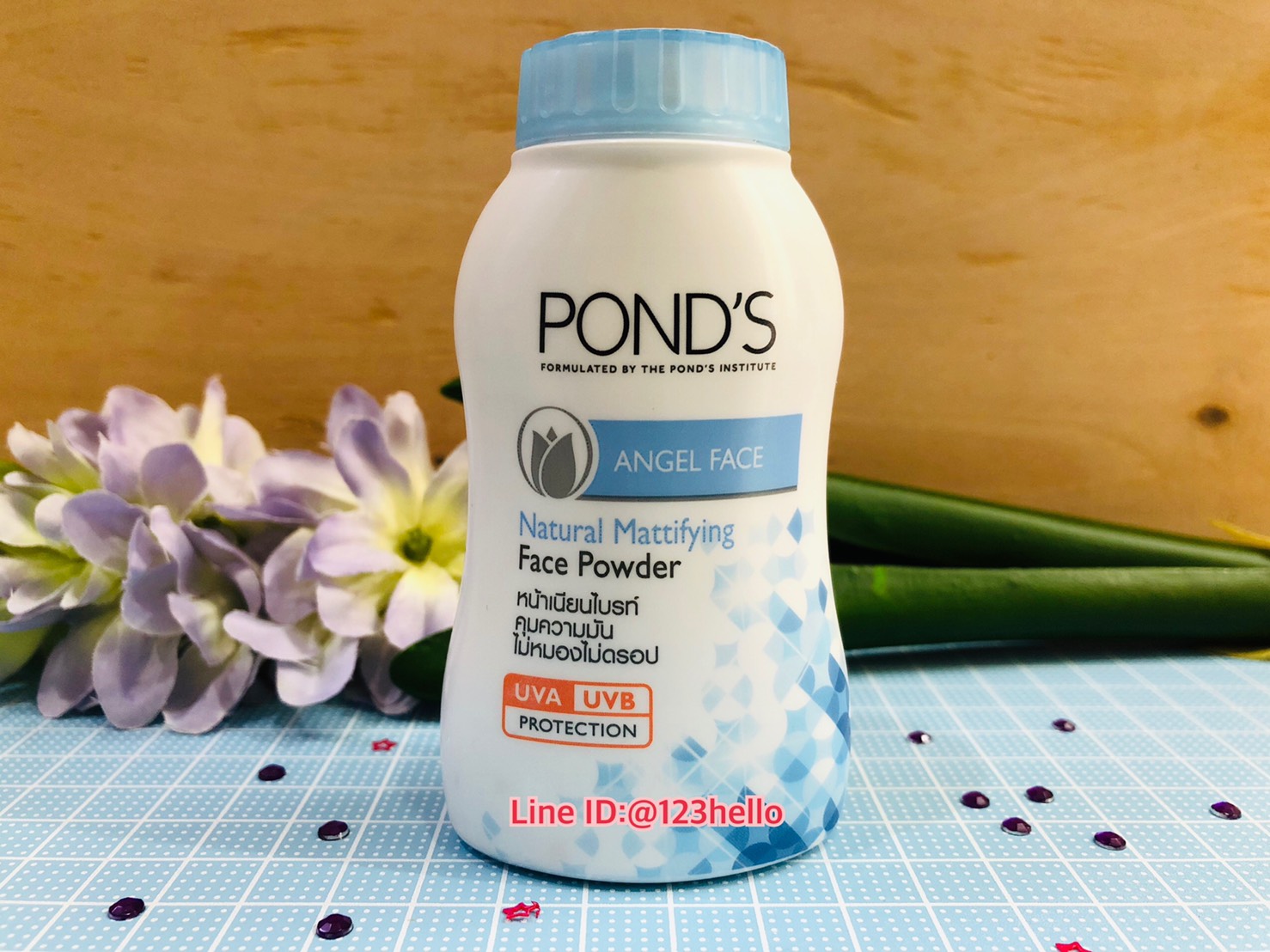 POND'S ANGEL FACE Natural Mattifying Face Powder พอนด์ส แป้งแองเจิล ฟ้า บรรจุ 50 กรัม x 6 กระป๋อง