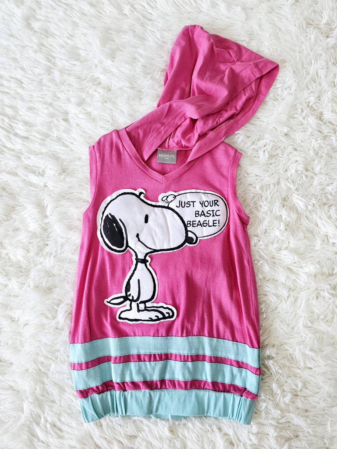 เดรส Snoopy มีฮู้ด Peanuts ไซส์ 24m Laugh by ChaLom มือสอง เหมือนใหม่ ไม่มีตำหนิ