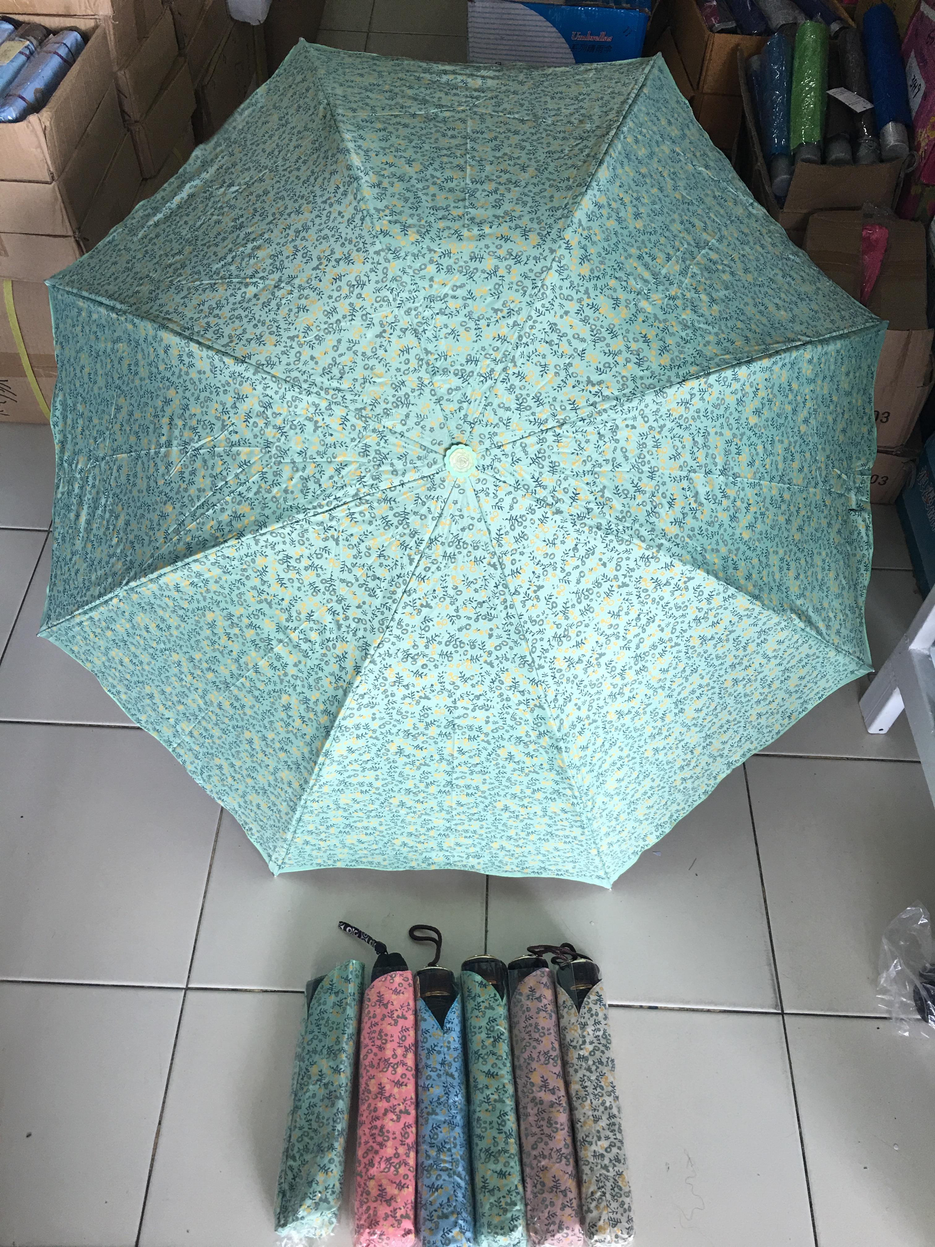 ร่มโค้งแฟชั่นยูวีสีดำ รหัส 4309D