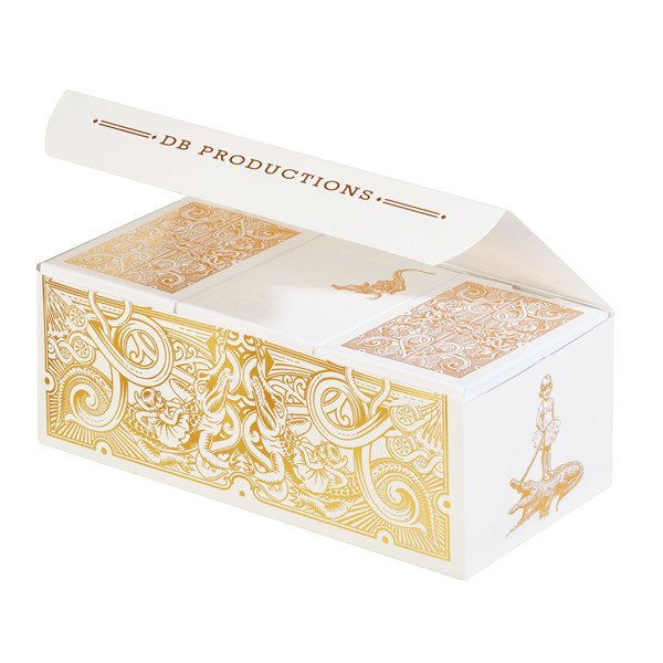 Gold Gatorbacks Playing Cards