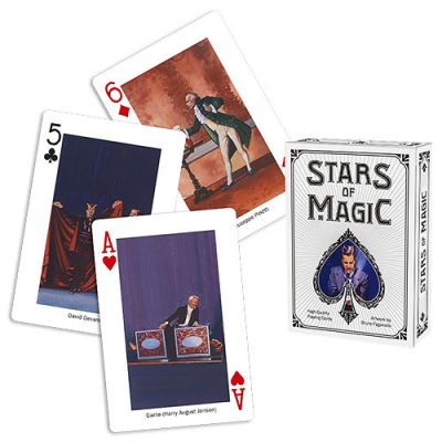 Stars of Magic Playing Cards (White)