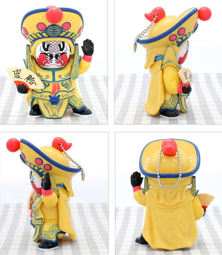 โมเดลเปลี่ยนหน้ากากจีน ชุดสีเหลือง