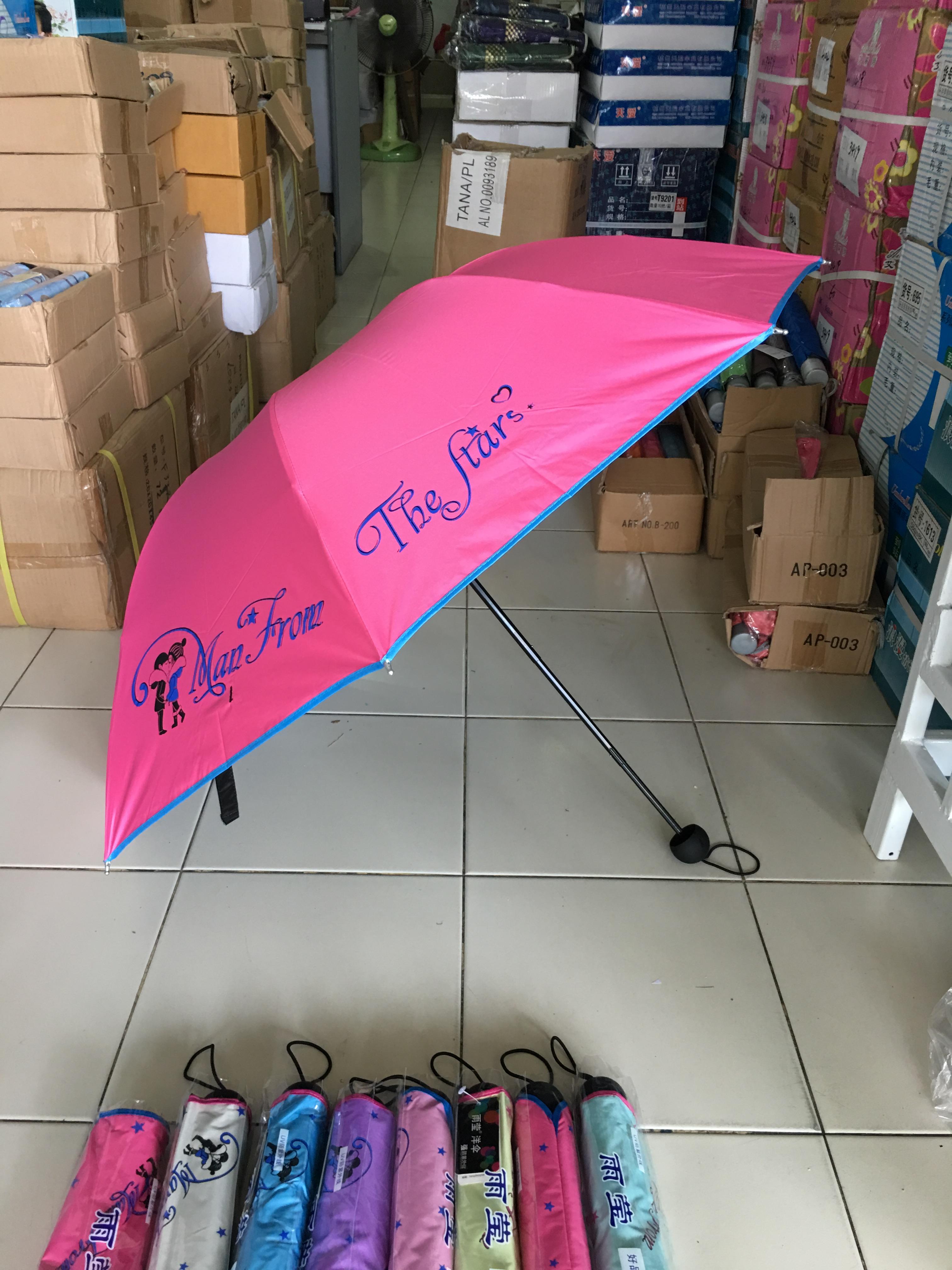 ร่มโค้งแฟชั่นยูวีสีดำรหัส695