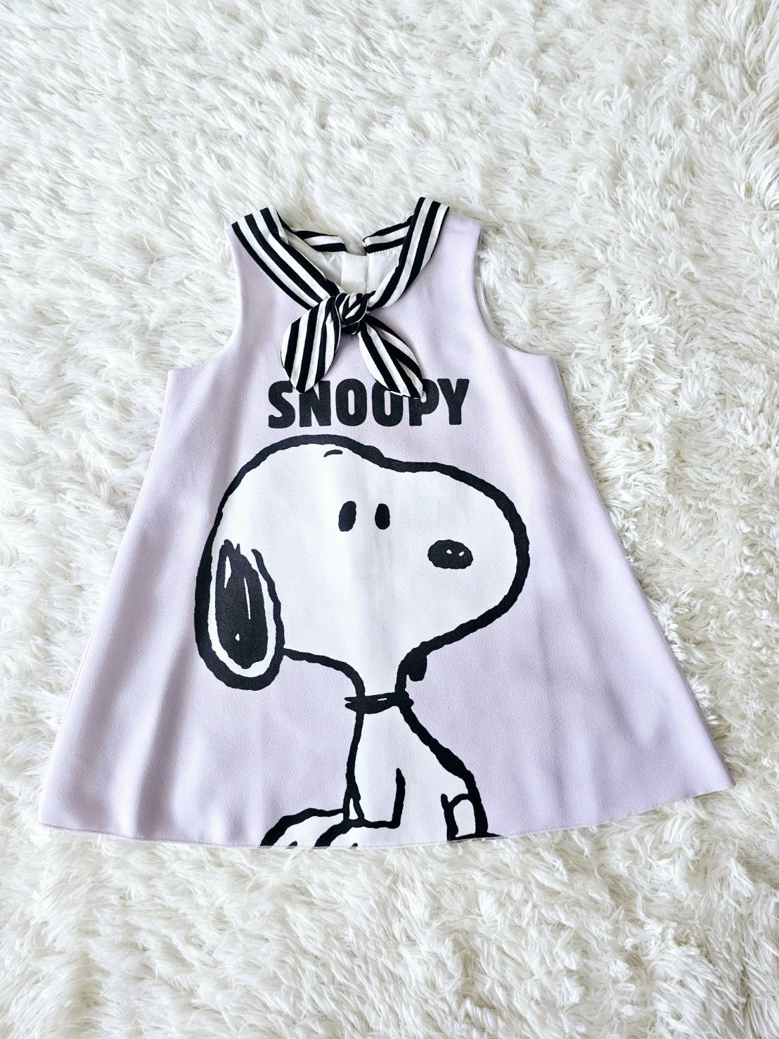 เดรส Snoopy ไซส์ 3y สีม่วง Peanuts by ChaLom มือสอง เหมือนใหม่ ไม่มีตำหนิ