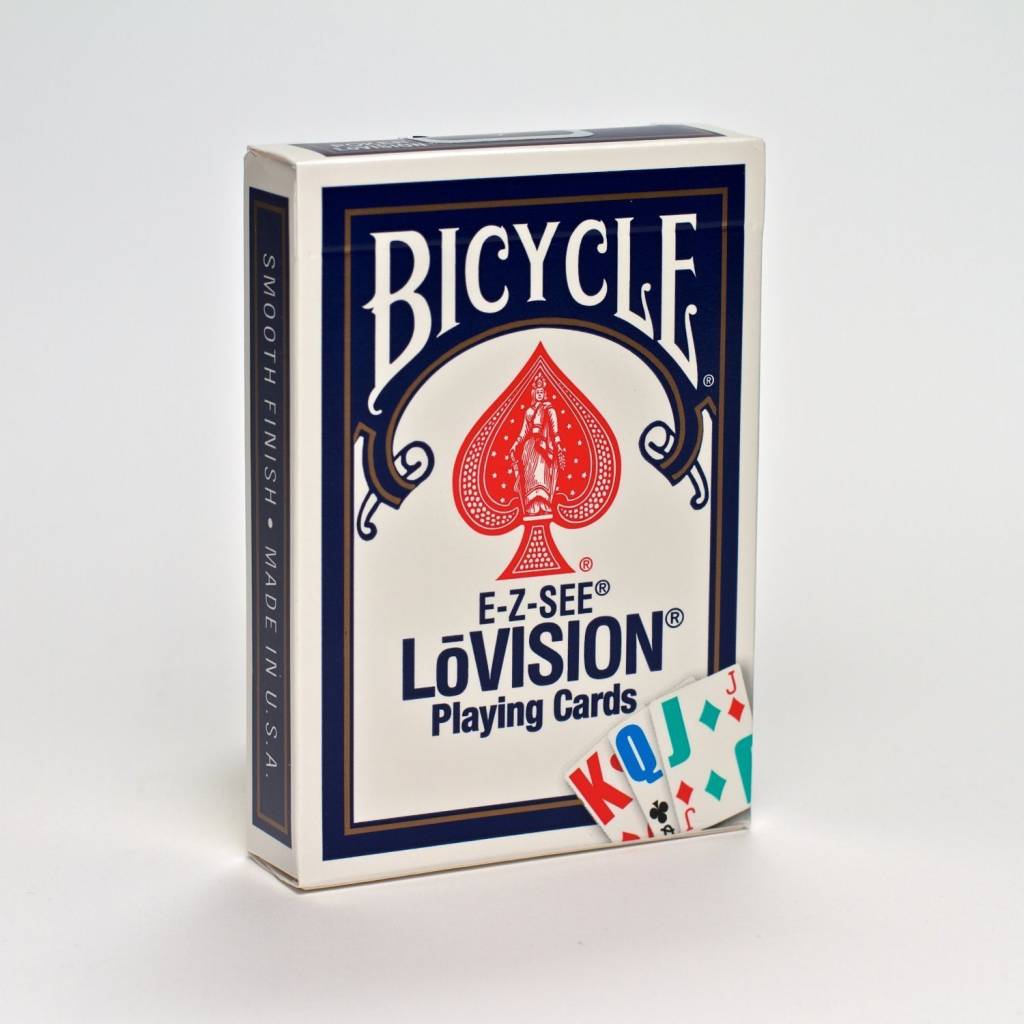 Bicycle E-Z-SEE LoVISION Playing Cards (Blue)