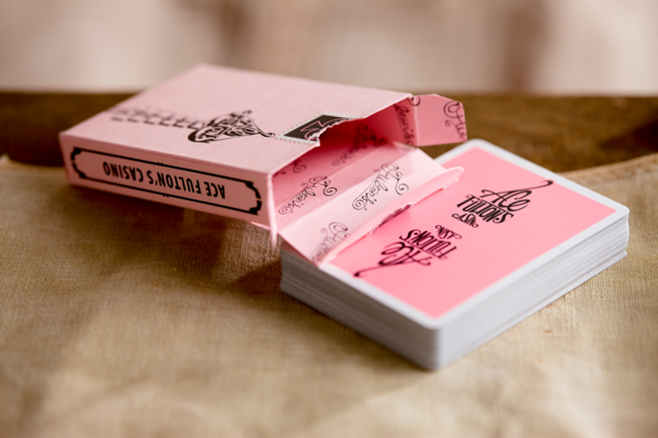 Pink Ace Fulton's Casino Playing Cards