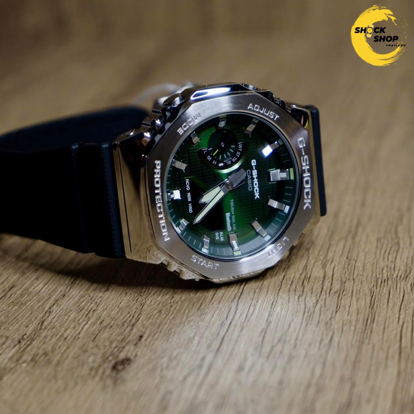 Casio G-Shock นาฬิกาข้อมือ รุ่น GBM-2100A-1A3 ซีรีส์ 2100 G-STEEL จีช็อค