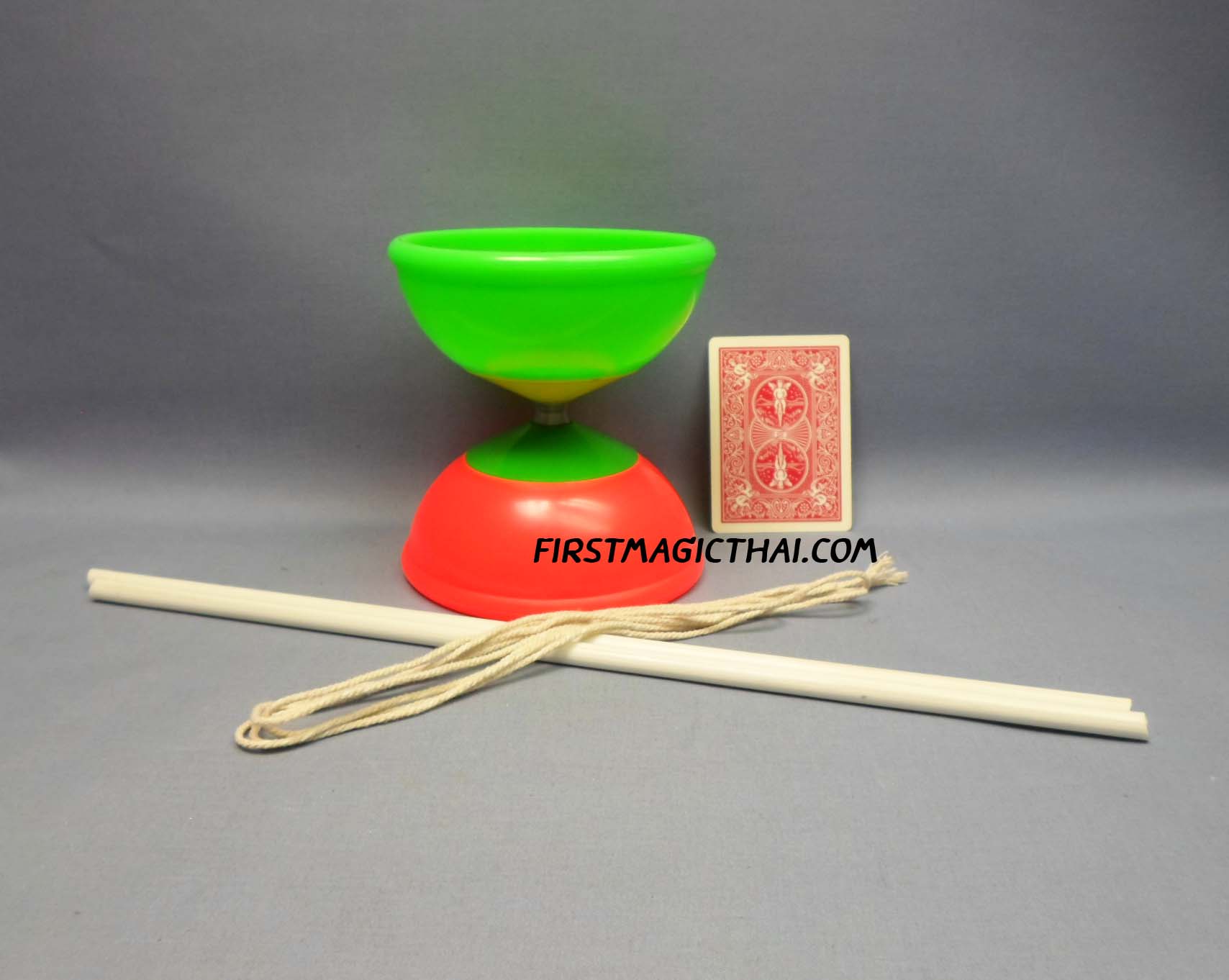Diabolo สีเขียว-ส้ม (L12.4cm H13cm / 1bearing)