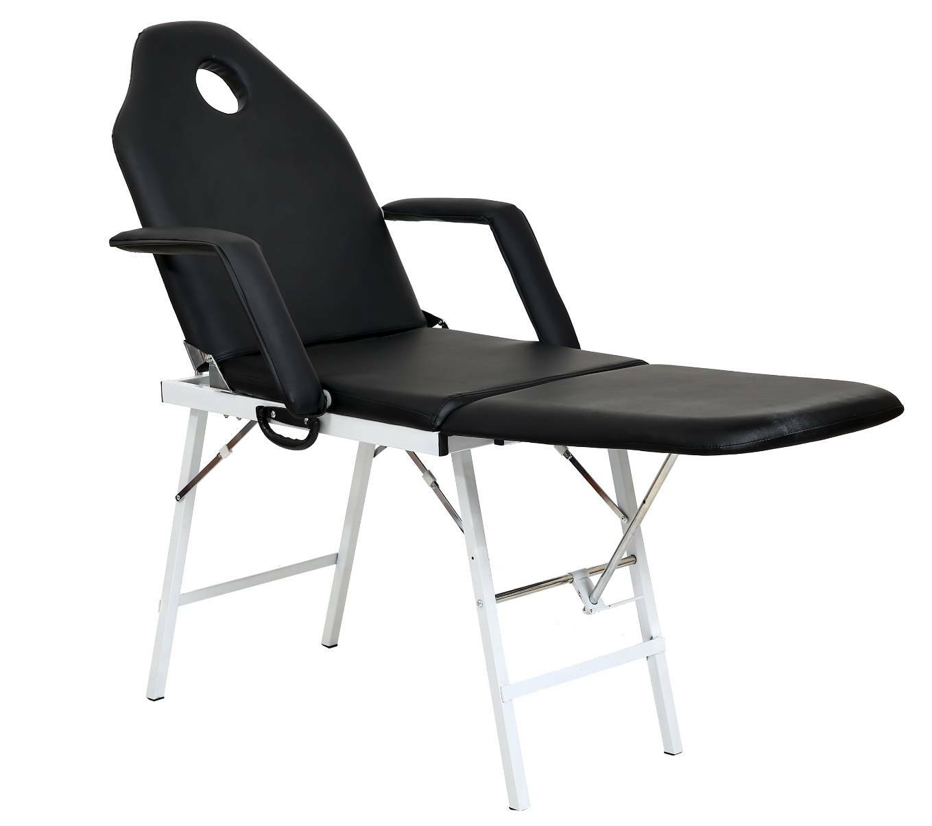 เตียงนวดพับได้ สีดำ พับเก็บได้ ประหยัดพื้นที่