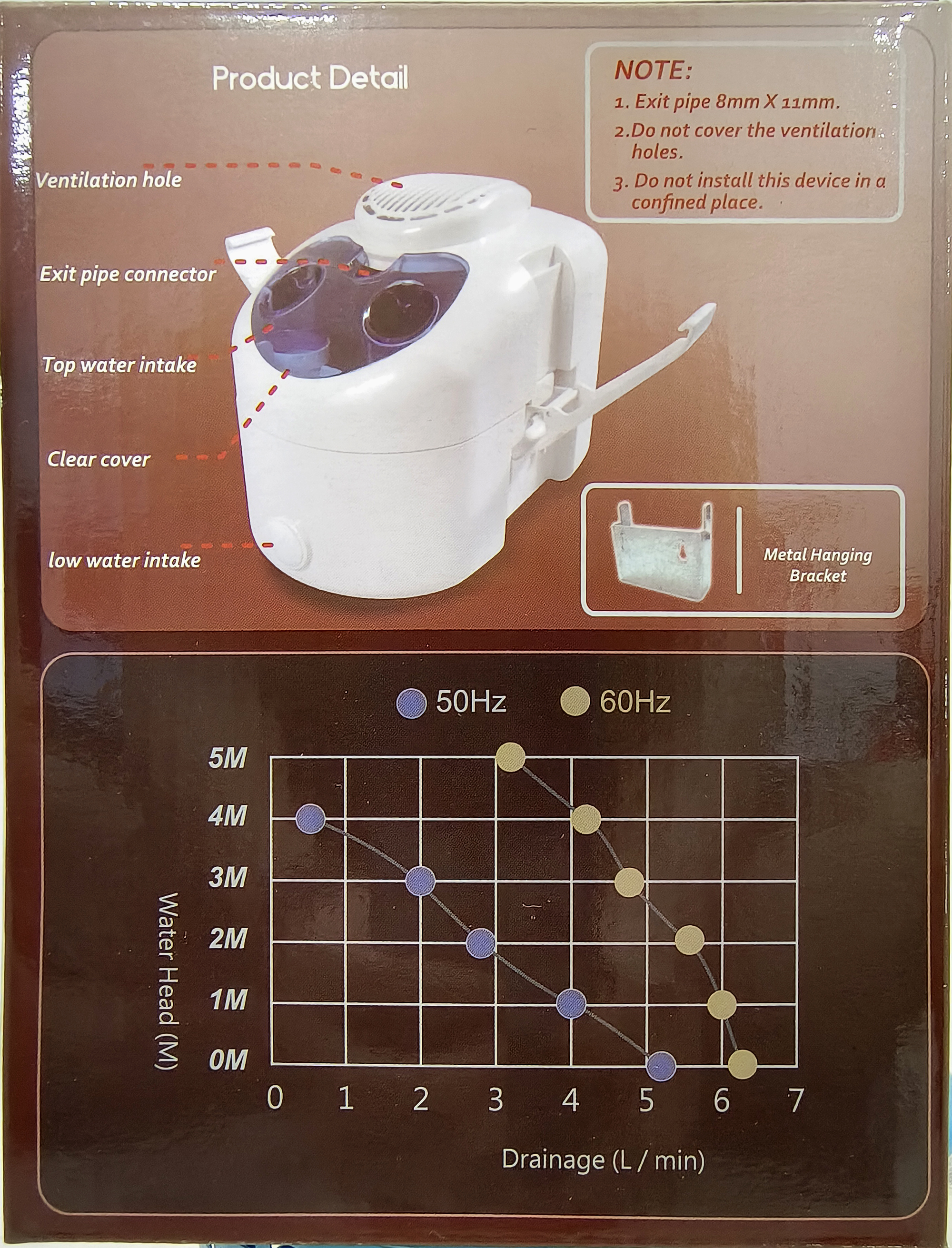 ปั๊มน้ำทิ้งแอร์ HIPPO-II (กาลักน้ำ)