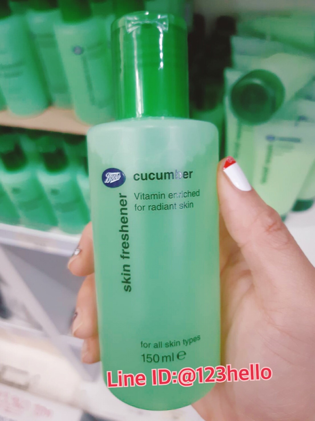 Boots cucumber skin freshener บูทส์ คิวคัมเบอร์ สกิน เฟรชเช่นเนอร์ 150 มล.