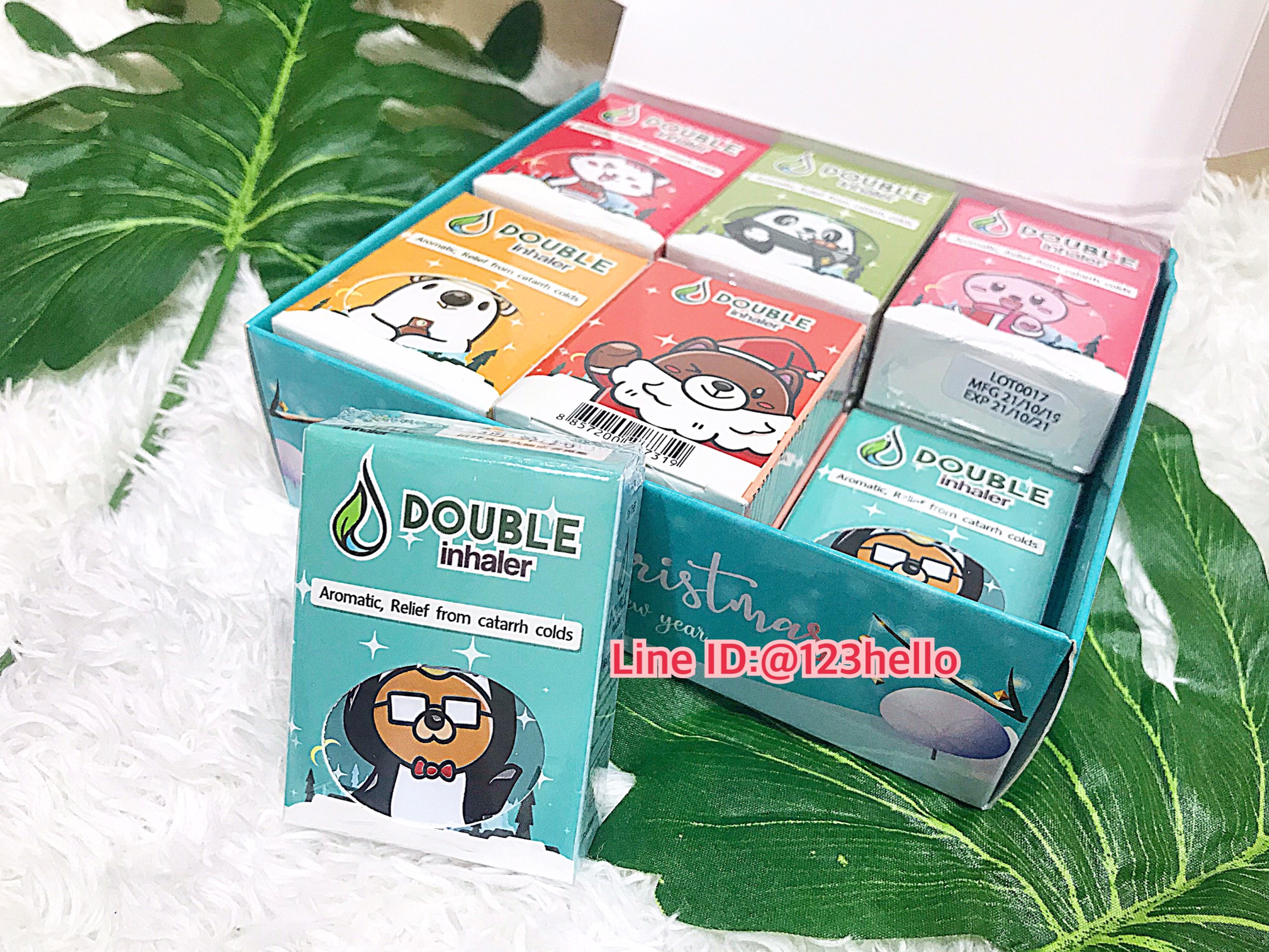 double inhaler ยาดมดับเบิ้ล 1 กล่อง x 12 ชิ้น