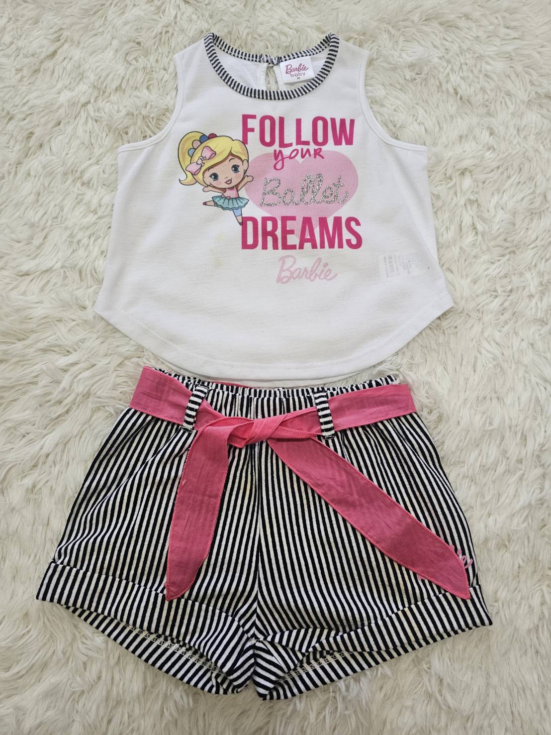 ชุดเซ็ท Barbie Baby ไซส์ M by ChaLom มือสอง เหมือนใหม่ ตำหนิ>รอยเปื้อนเล็กน้อย