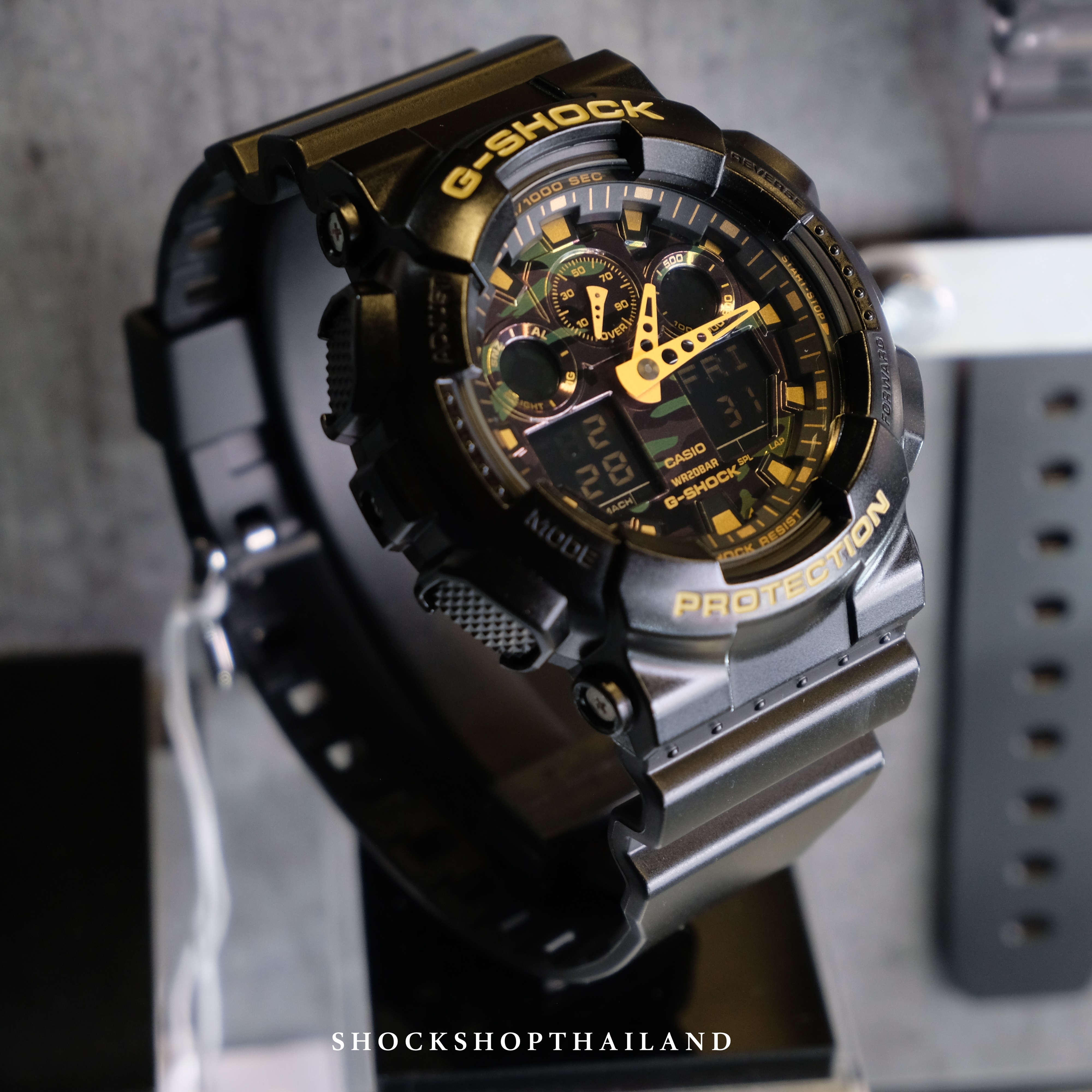 นาฬิกา G-Shock หน้าปัดลายพราง รุ่น GA-100CF-1A9 จีช็อค