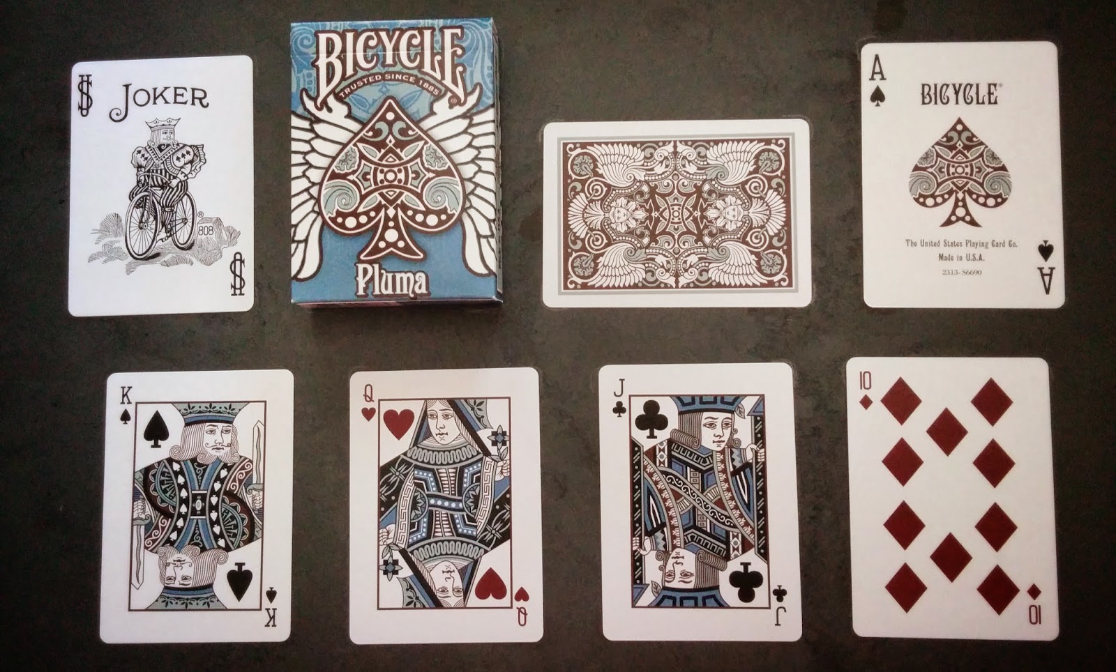 Bicycle Pluma Blue Edition Playing Cards