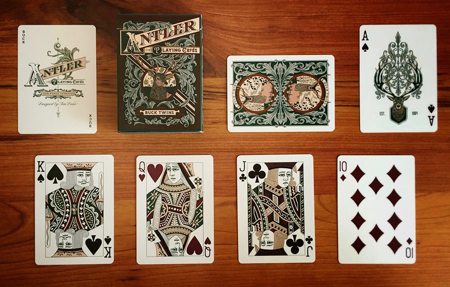 Green Antler Playing Cards
