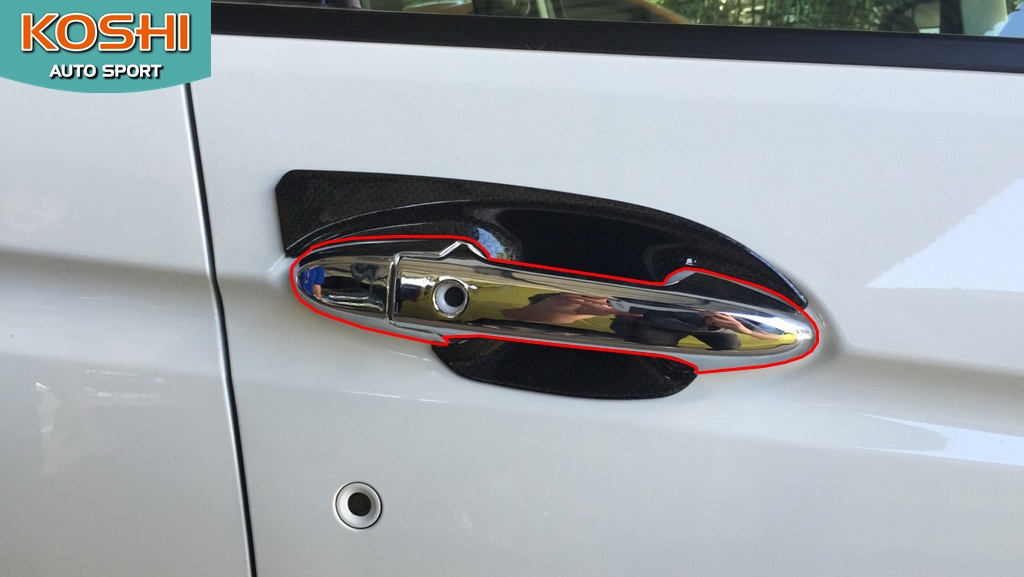ครอบมือจับชุบโครเมี่ยม Honda Jazz 2014 AOS