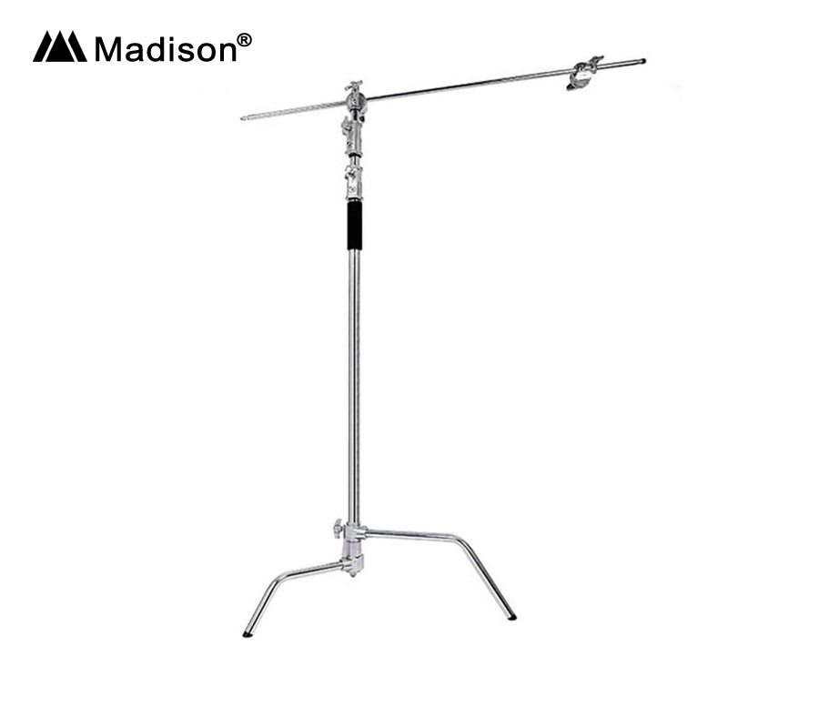 Madison : Microphone C Stand With Wheeled Base (ขาตั้งไมโครโฟน C Stand) มีล้อ ปรับระดับได้