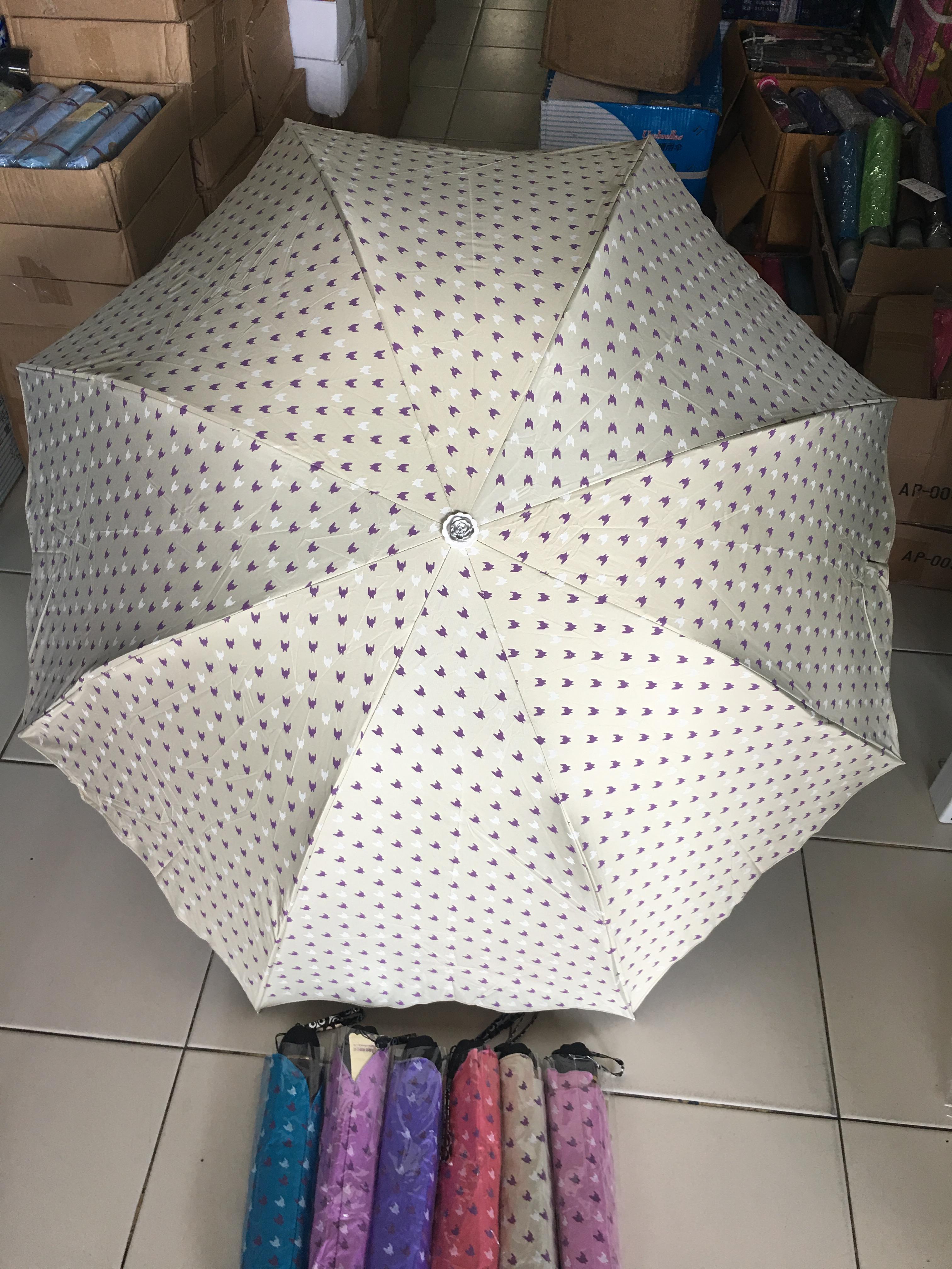 ร่มโค้งแฟชั่นยูวีดำรหัส3413