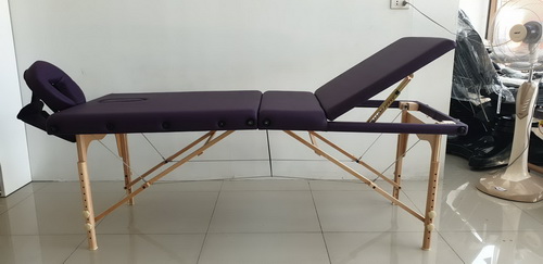 เตียงสปาพับได้ พร้อมช่องคว่ำหน้า รุ่นStandard ETL โครงไม้ สีดำ รับประกัน 1 ปี