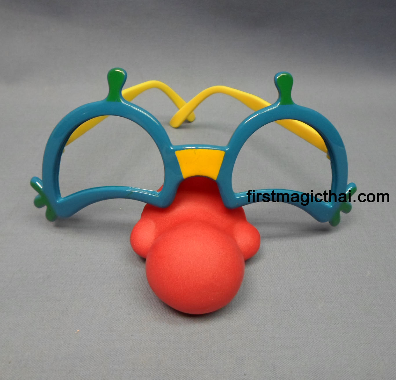 แว่นตา ตลก+จมูกแดง