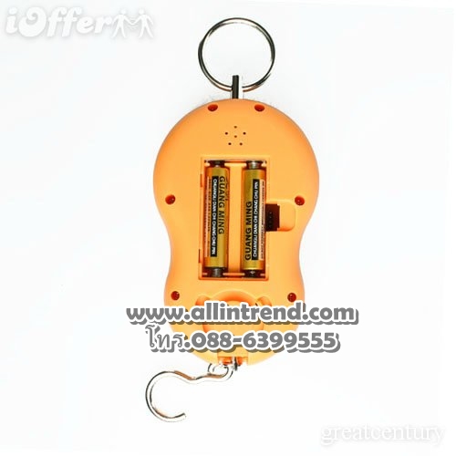 เครื่องชั่งน้ำหนักดิจิตอลแบบพกพา สีส้ม