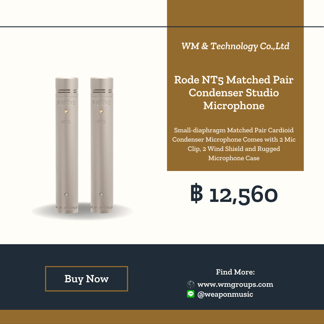 Rode NT5 Matched Pair Condenser Studio Microphone