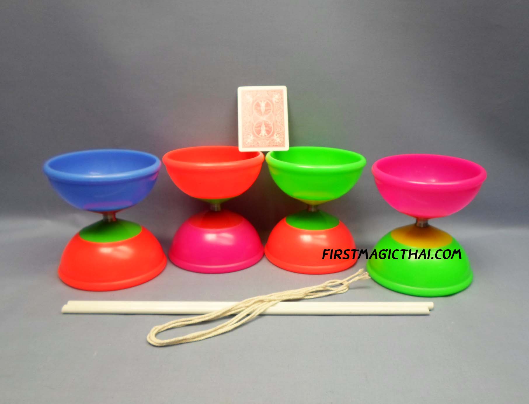 Diabolo สีน้ำเงิน-ส้ม (L12.4cm H13cm / 1bearing)