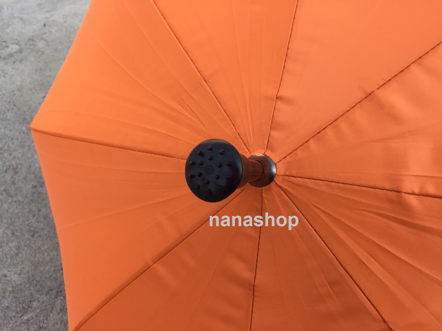 ร่มตอนเดียว24นิ้ว ร่ม24 ด้ามไม้เท้า มีหัวกันลื่น ร่มกันยูวี ขายปลีกและส่ง คละสีและสีล้วน