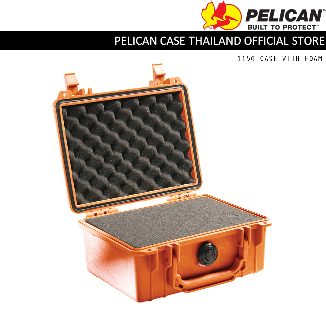 PELICAN 1150 CASE WITH FOAM - ORANGE
