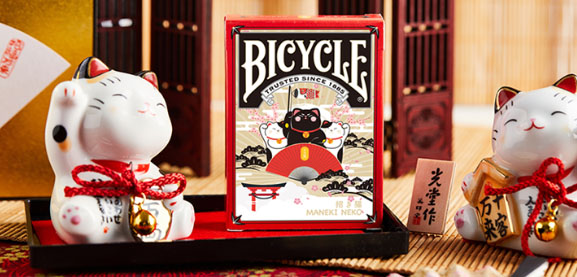 Bicycle Maneki Neko (RED) Playing Cards