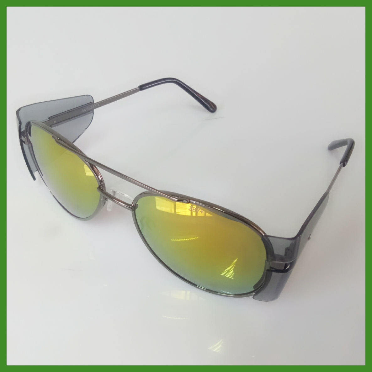 >>>New มาใหม่<<<แว่นตาเซฟตี้รุ่น Z87ขาเหล็ก มีสีเลนส์ให้เลือกหลายสี กันUV 100%