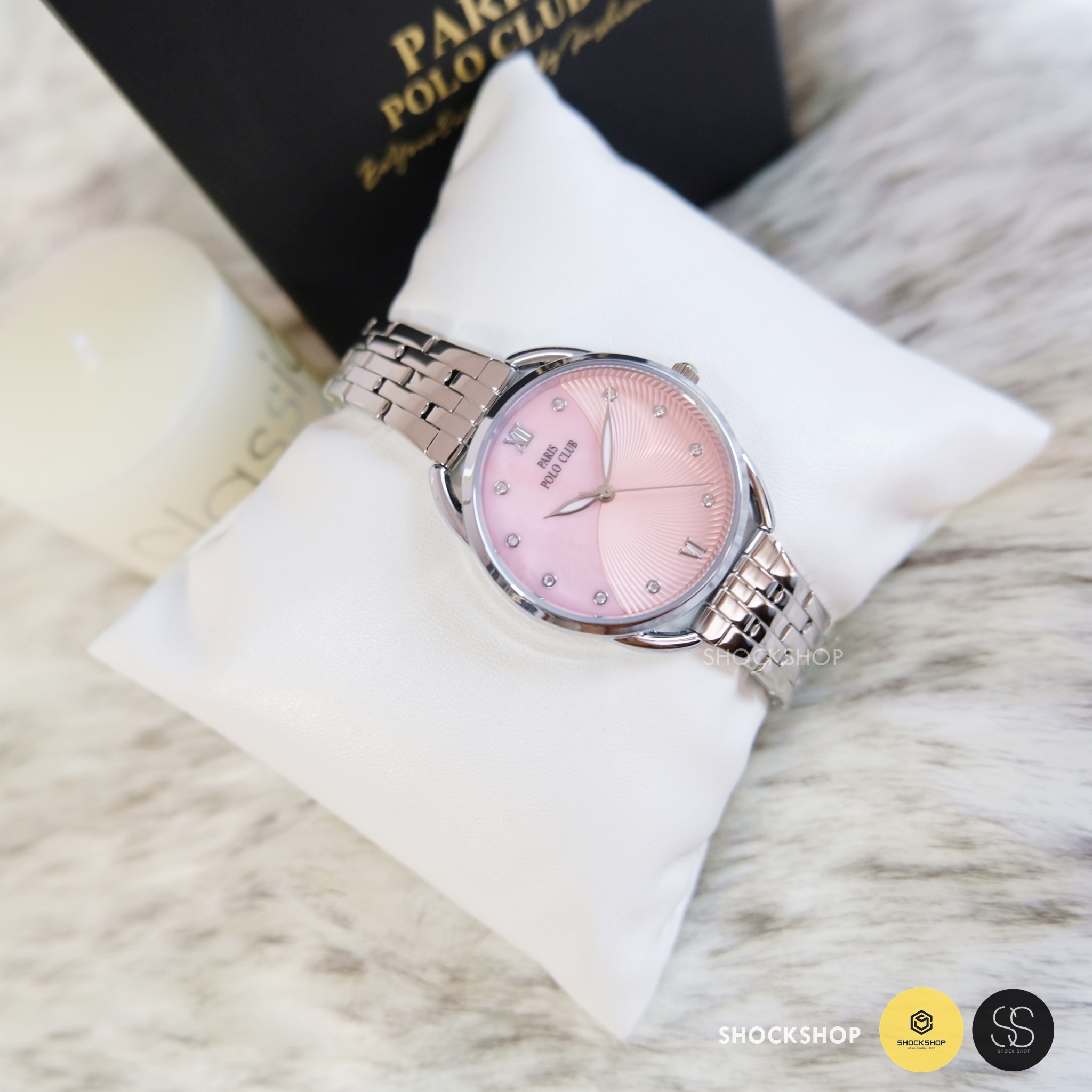 Paris Polo Club นาฬิกาข้อมือผู้หญิง รุ่น PPC-220607L-PK โปโล