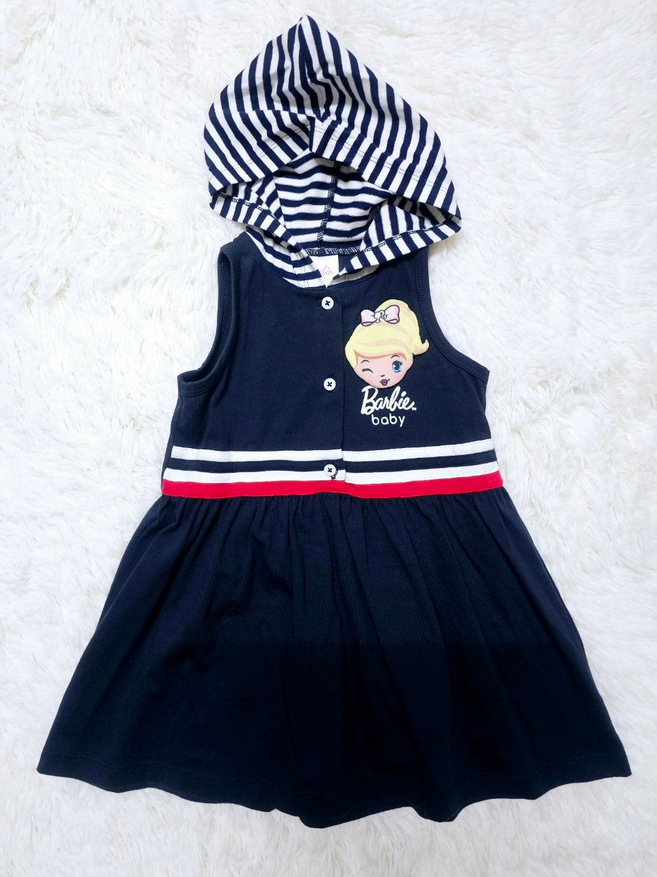 เดรส Barbie baby ไซส์ M (3y) Laugh by ChaLom มือสอง เหมือนใหม่ ไม่มีตำหนิ