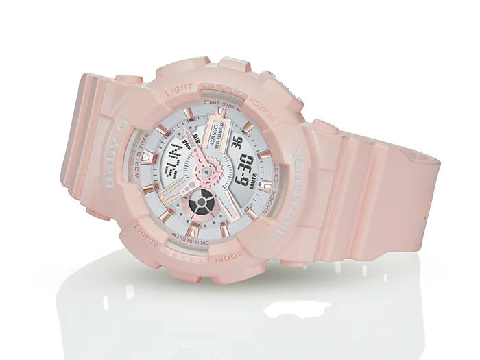นาฬิกาผู้หญิง Casio BABY-G รุ่น BA-110RG-4A ซีรีส์ BA-110 เบบี้จี
