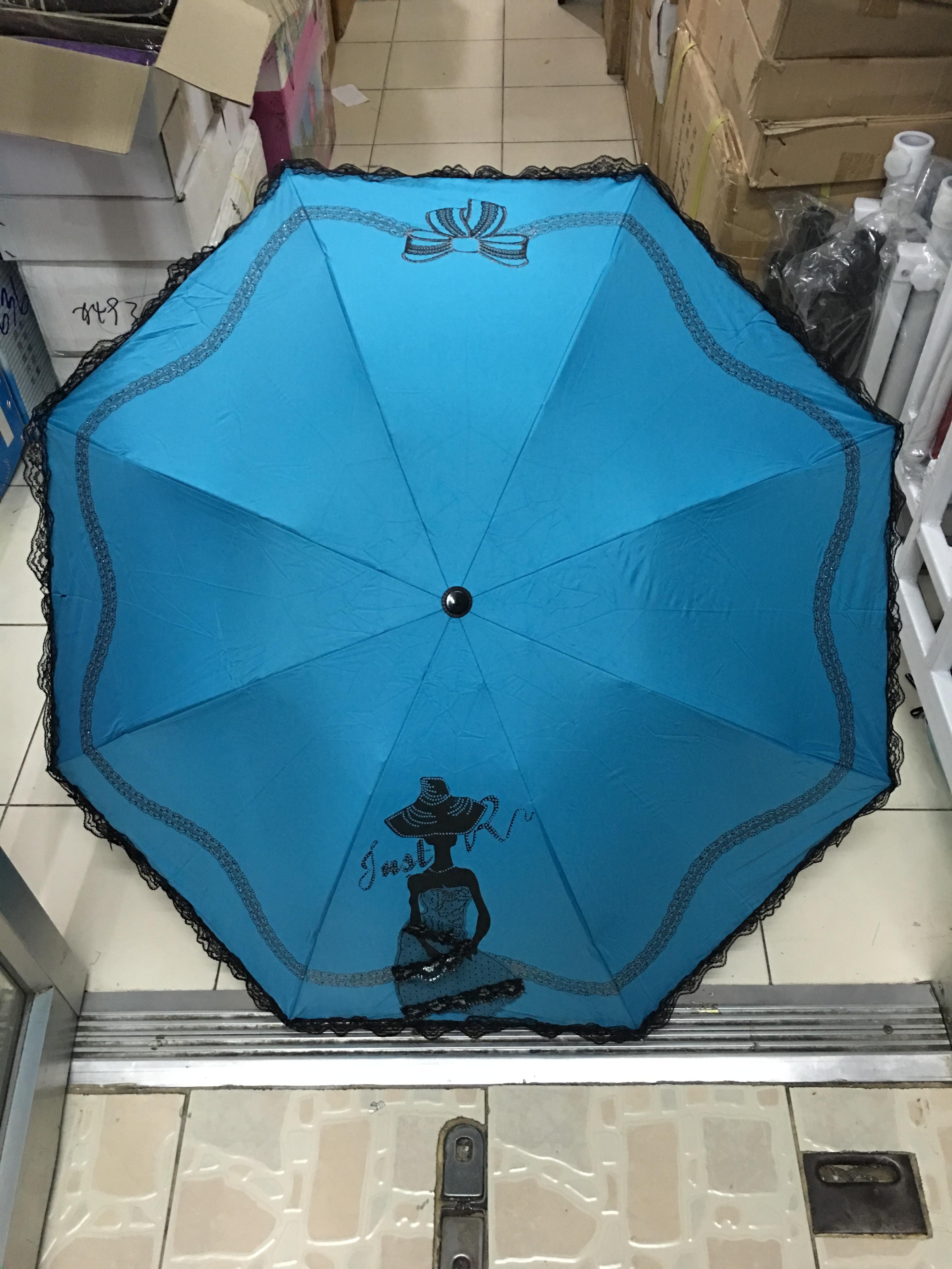 ร่มโค้งแฟชั่นมีระบาย รหัส8009