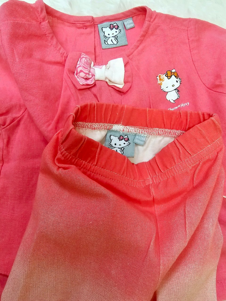 ชุดเซ็ท Chammy Kitty ไซส์ 80 (9-12m) ส่งต่อมือสอง สภาพดี ไม่มีตำหนิ