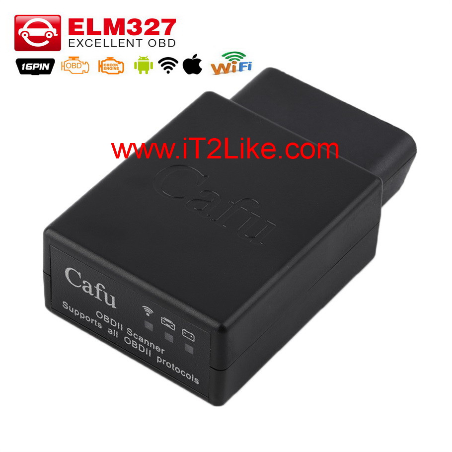 กล่องสแกน ECU รถยนต์ Cafu CV1 Wifi OBD2 For iOS iPhone iPad Android รุ่นใหม่ล่าสุด