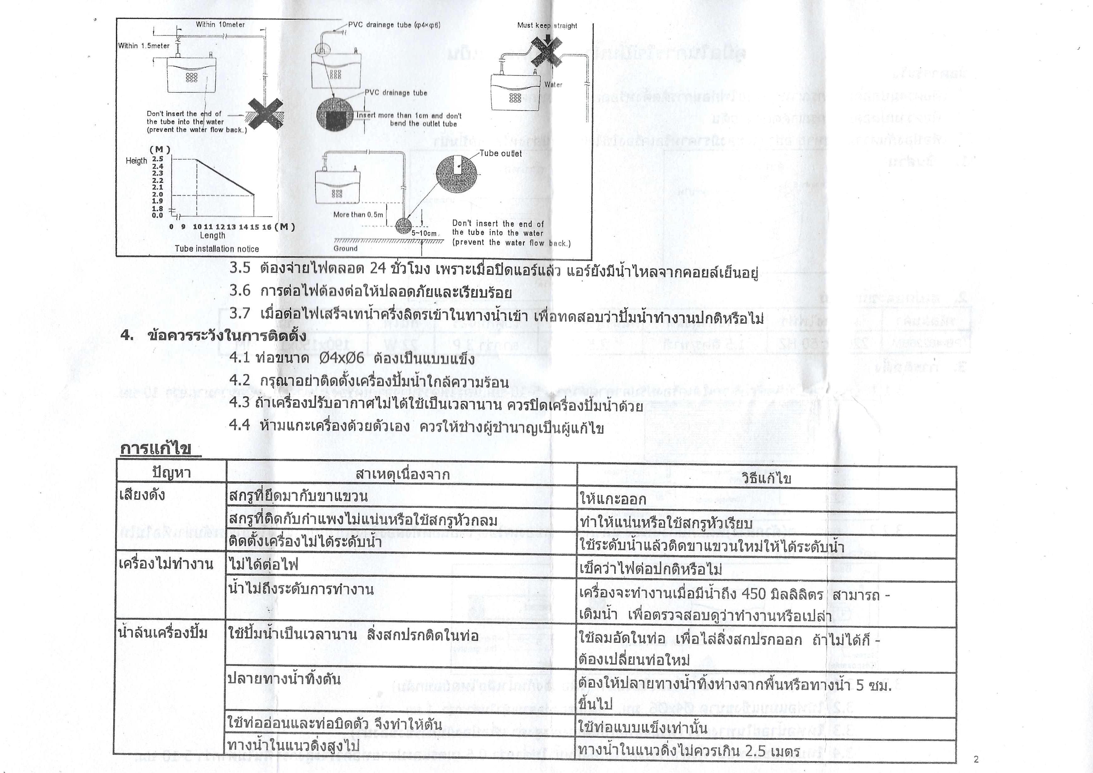 ปั๊มน้ำทิ้งแอร์ WINMAX (กาลักน้ำ) PB-40226BM-WT2A