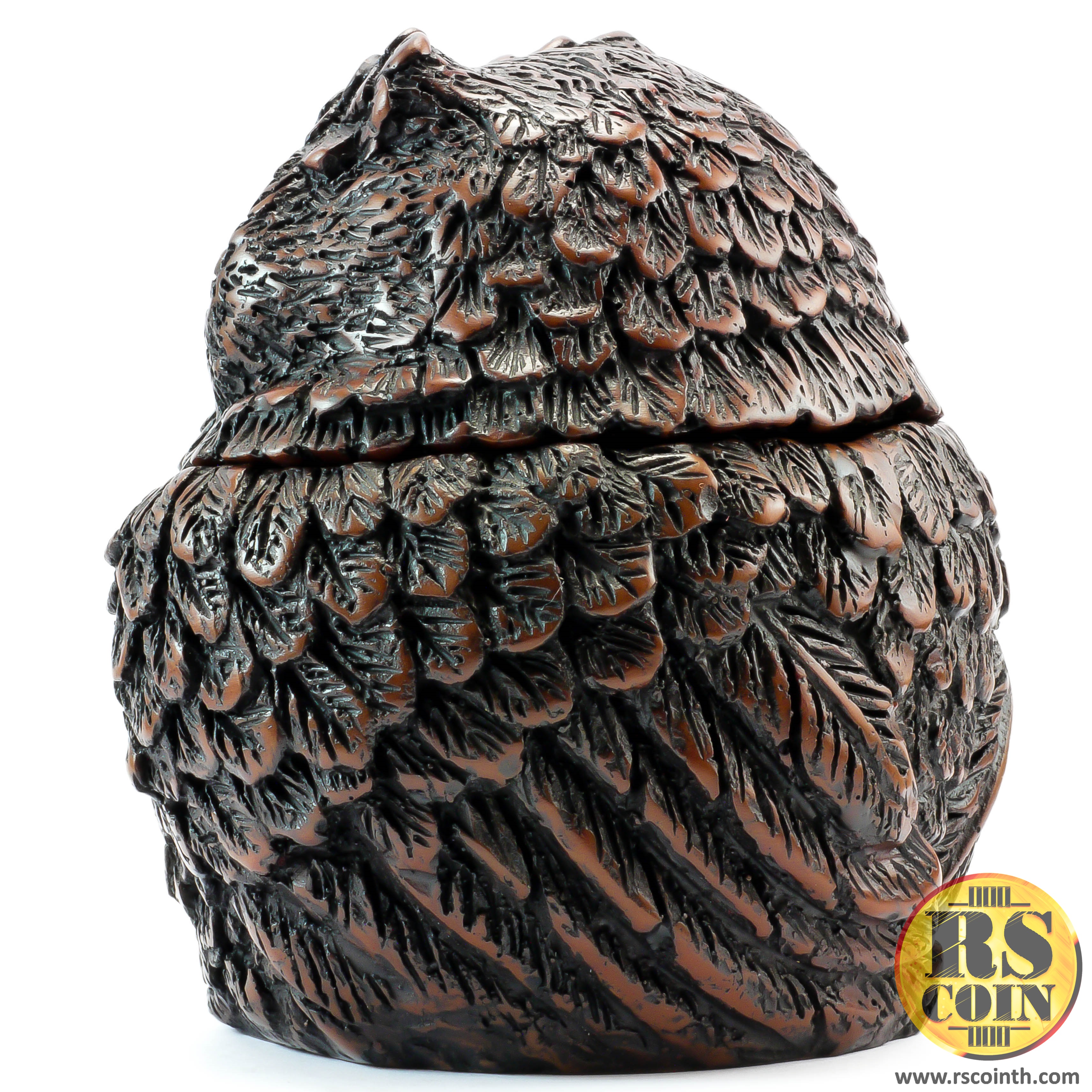 รูปปั้นหิน - นกฮูกตลับ (Thai Sculpture Stone Animal Bird Owl)