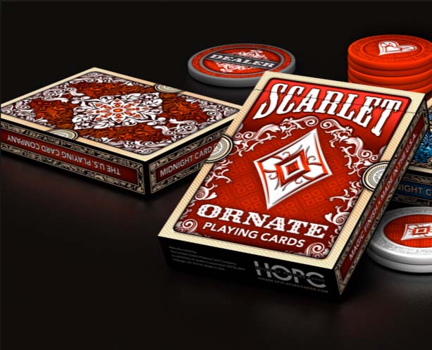 Ornate Playing Cards (Red)