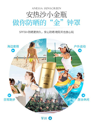 Anessa Gold อะเนสซ่าสีทองกันแดดคนจีนนิยมราคาส่ง