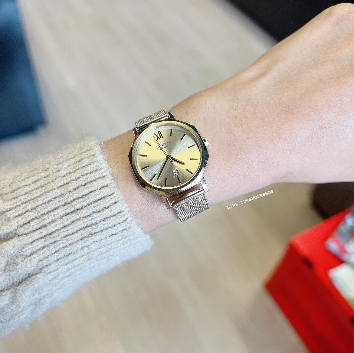 นาฬิกาผู้หญิง Casio SHEEN รุ่น SHE-4554GM-9A คาสิโอ