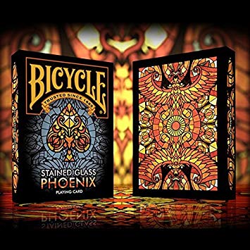 Bicycle Stained Glass Phoenix Playing Cards