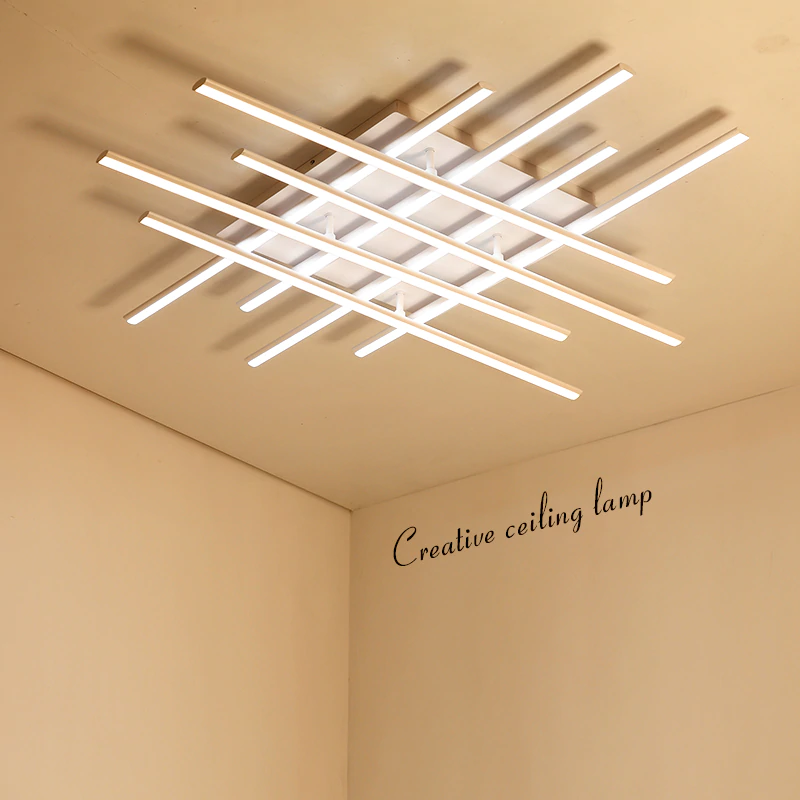 โคมเพดาน LED 8 แท่ง สีขาว AL2731 รีโมท ปรับได้ 3 สี หรี่แสงได้ ไฟแขวน ไฟเพดาน โคมไฟแขวน ไฟระย้า ไฟช่อ ไฟกิ่ง สวยทันสมัย ไฟตกแต่ง หรูหรา ทนทาน ประหยัดไฟ